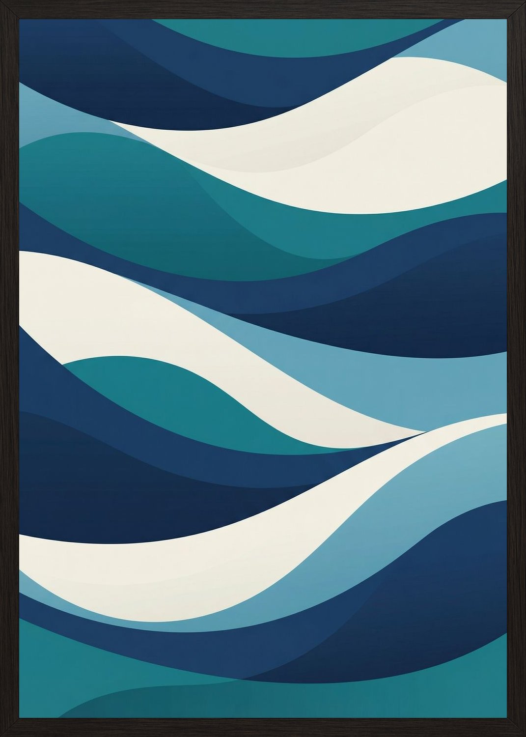 Poster in black frame