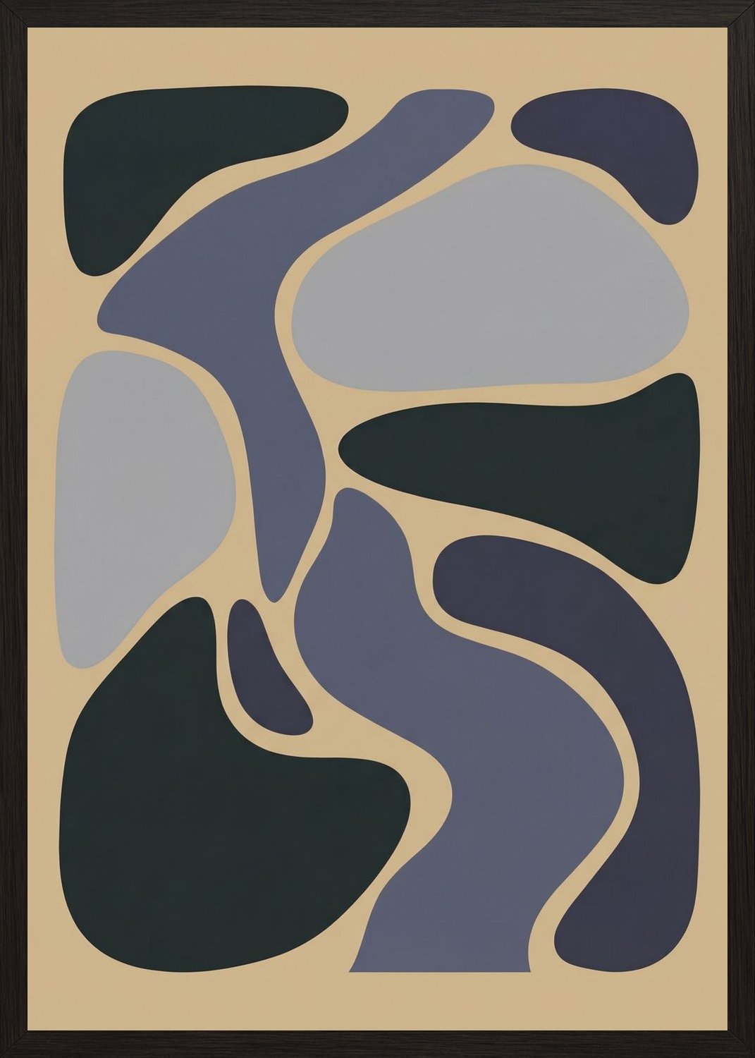 Poster in oak frame