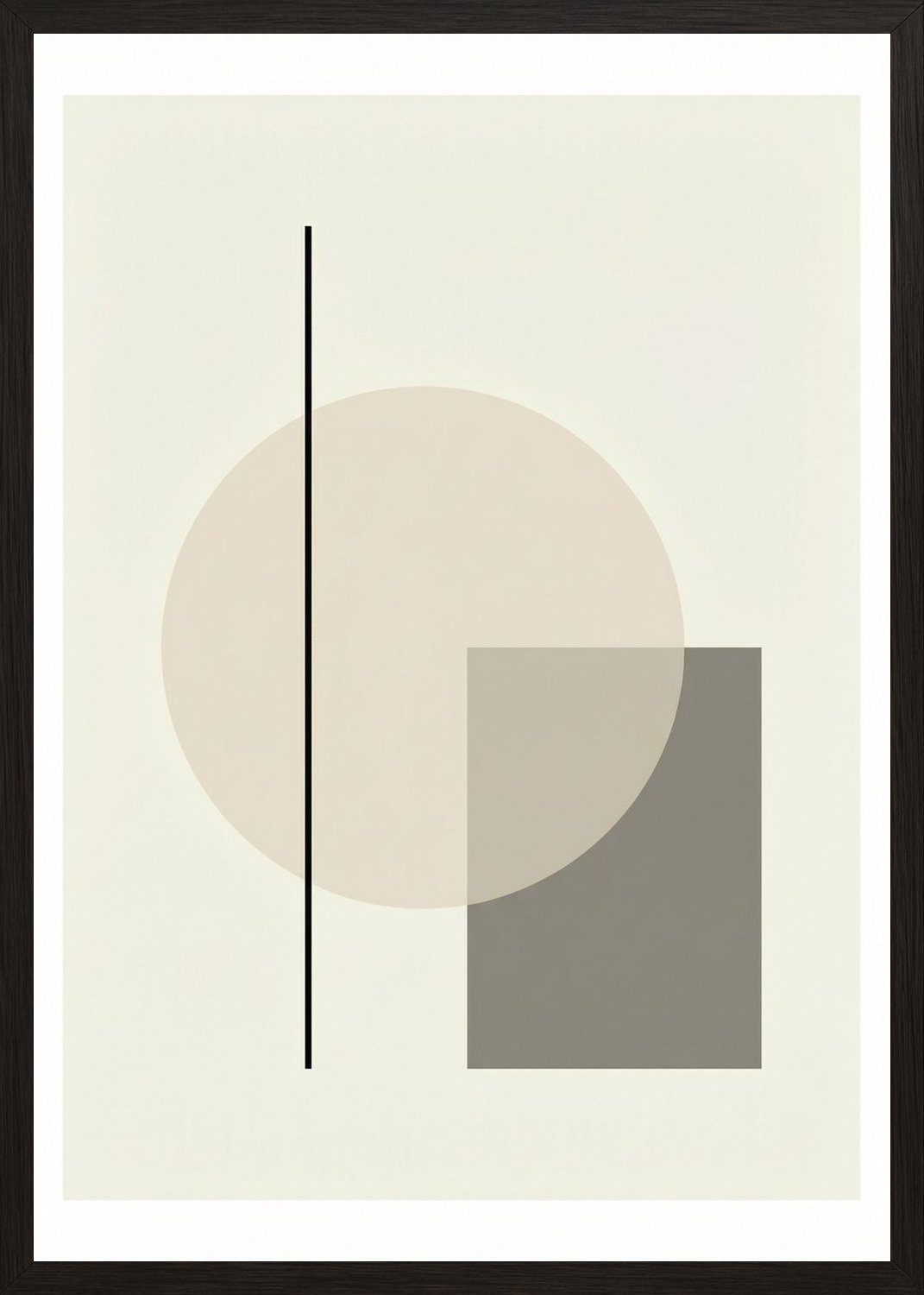 Poster in black frame