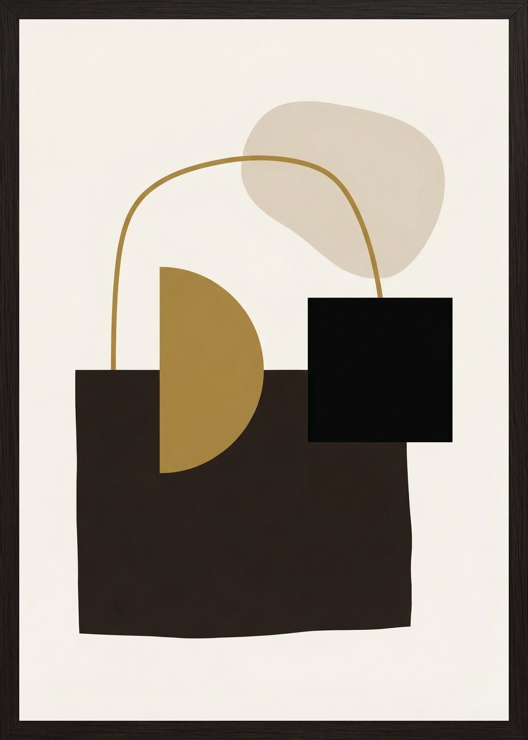 Poster in black frame