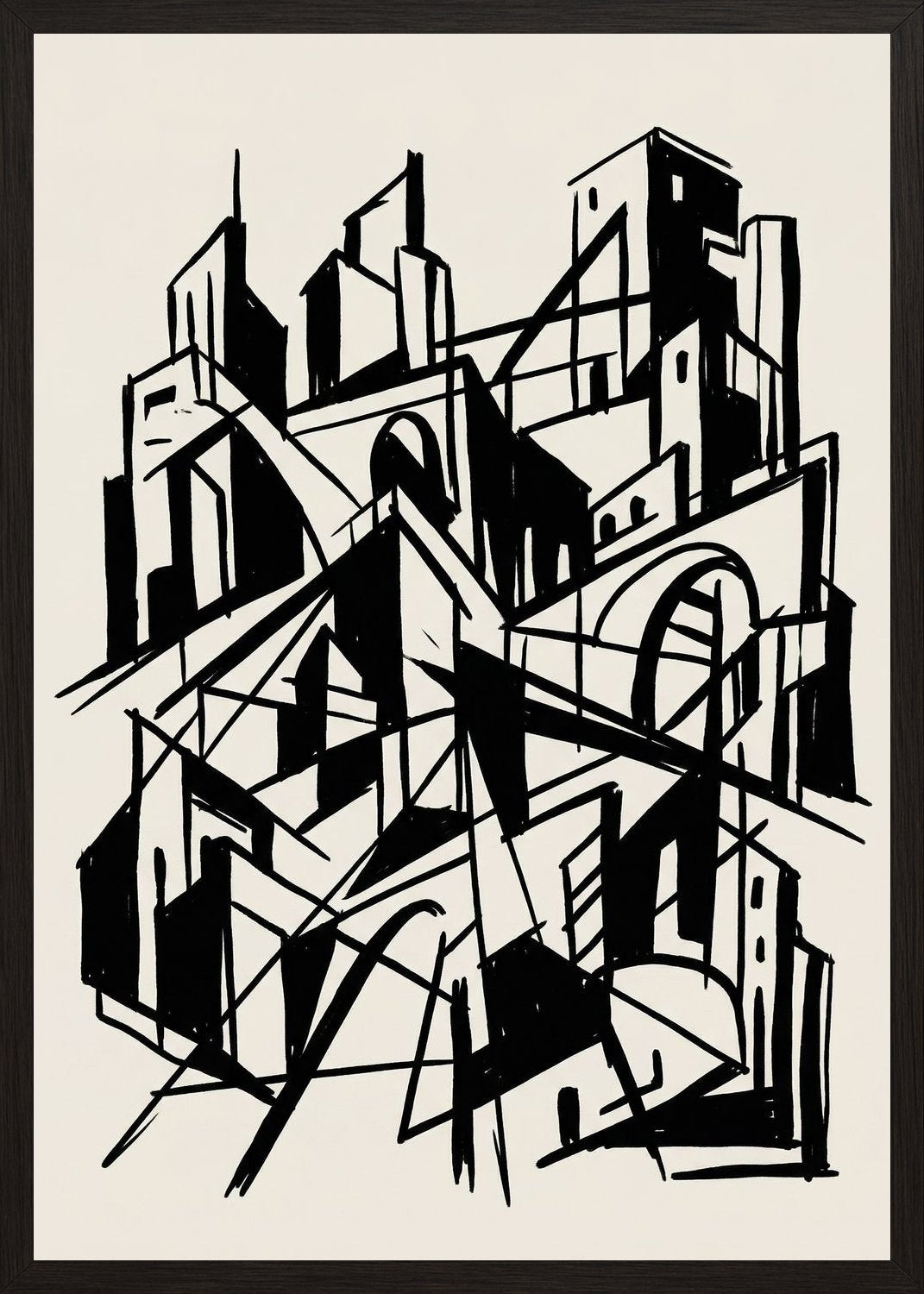 Poster in black frame