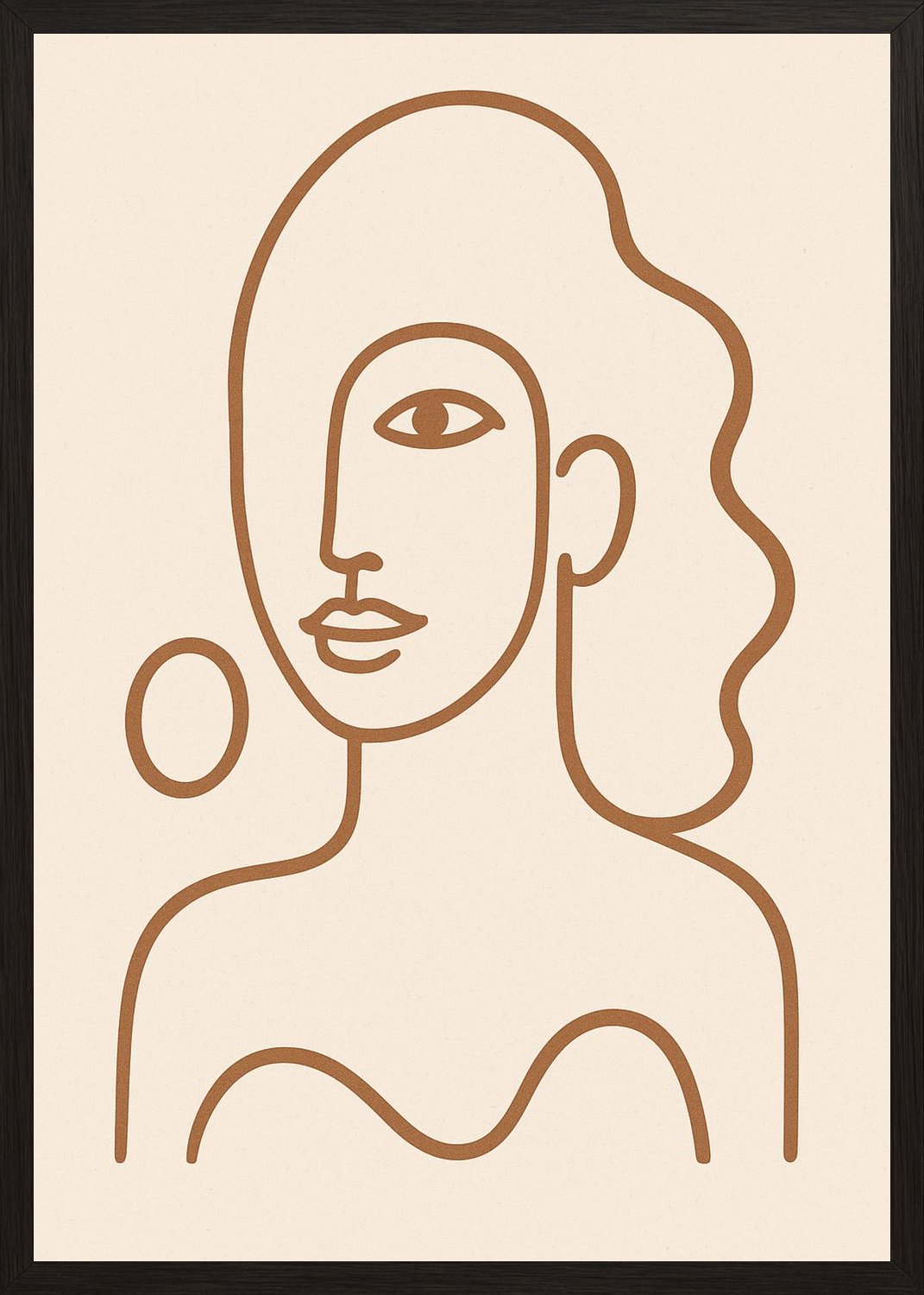 Poster in black frame