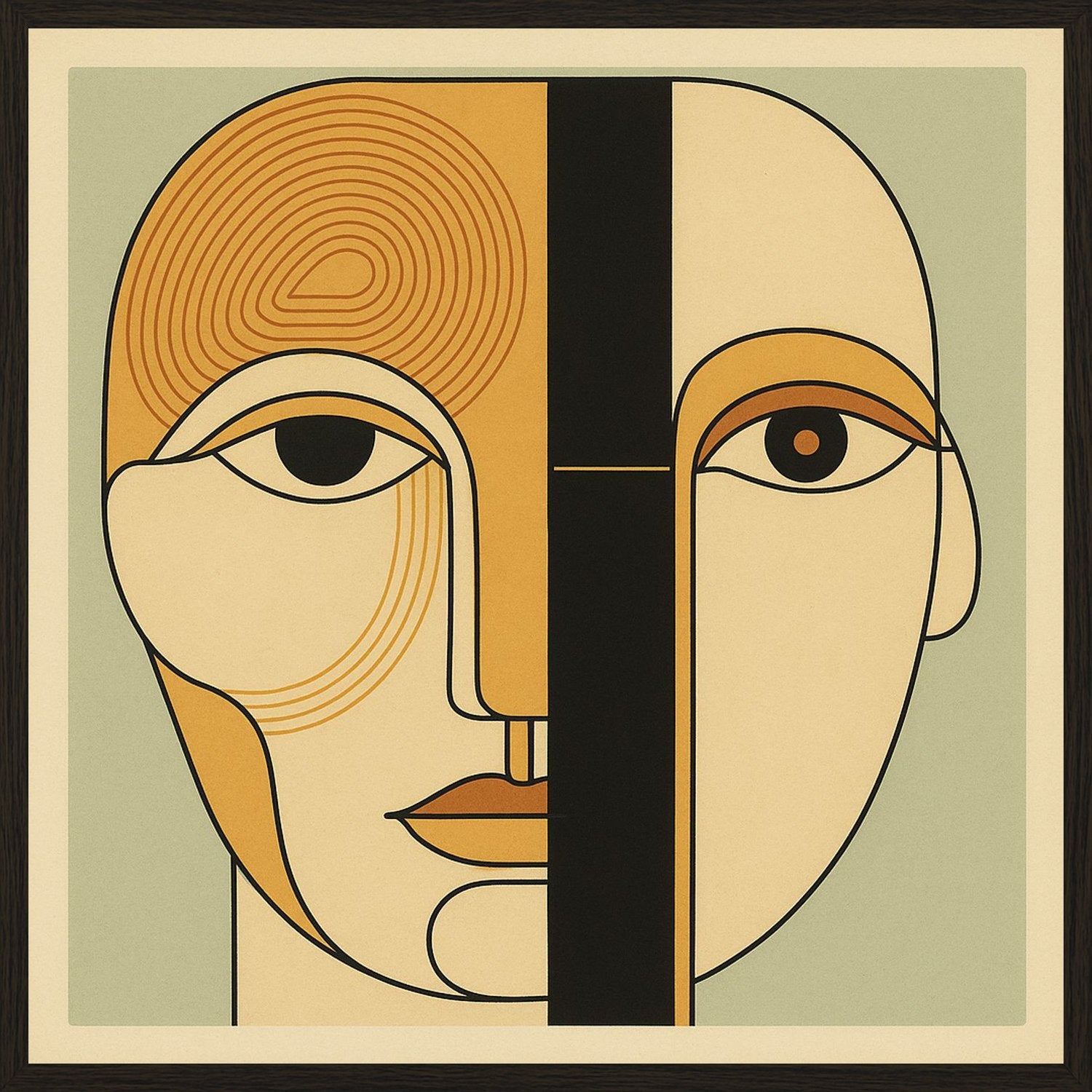 Poster in black frame