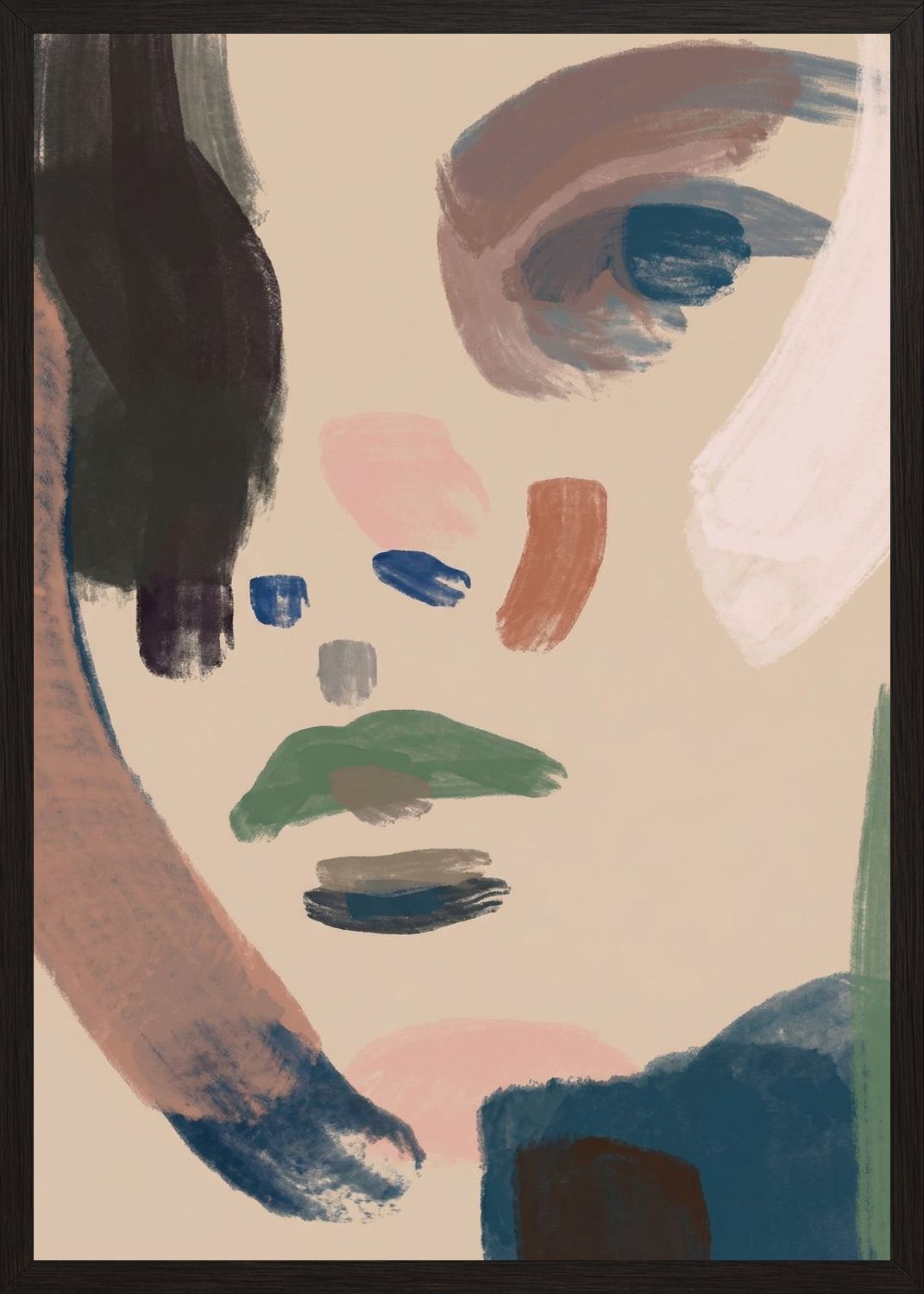 Poster in black frame