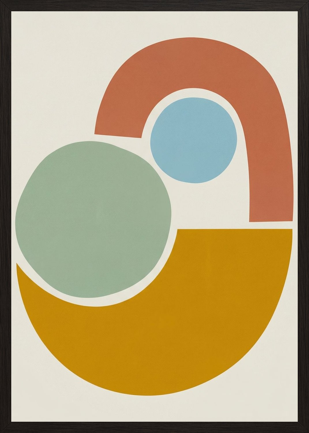 Poster in black frame