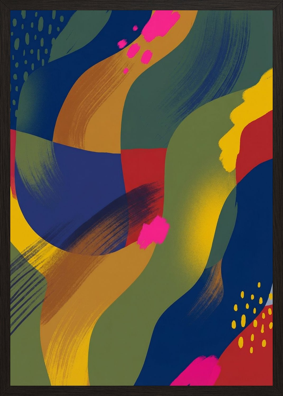 Poster in black frame