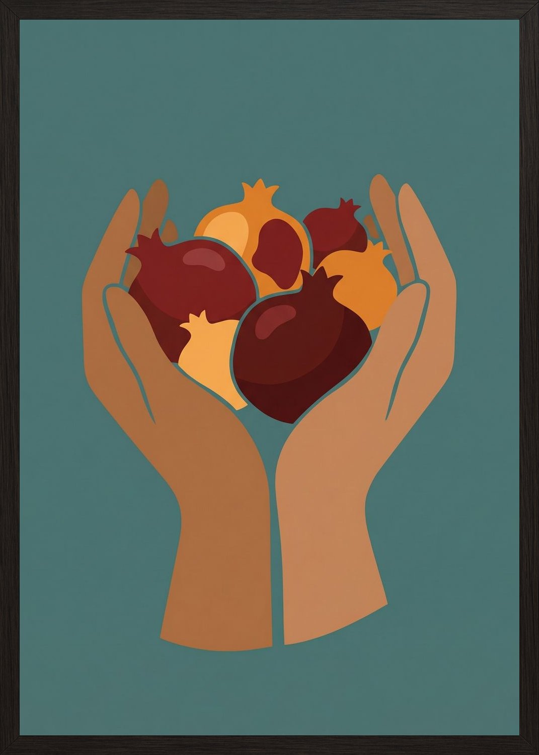 Poster in black frame