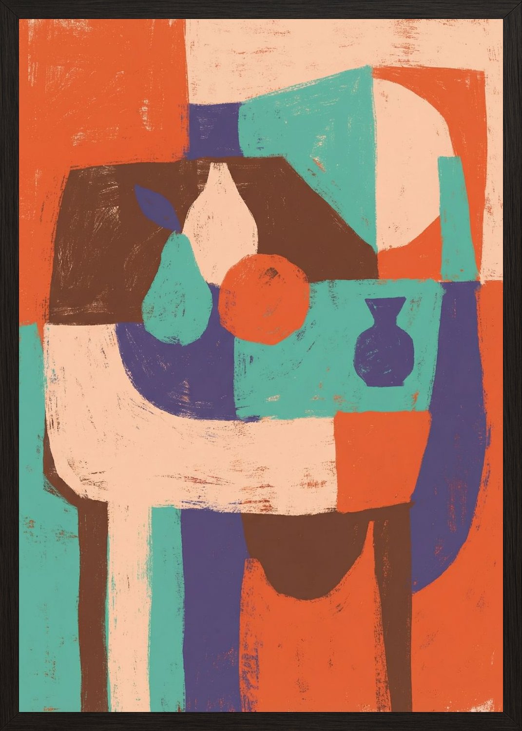 Poster in oak frame
