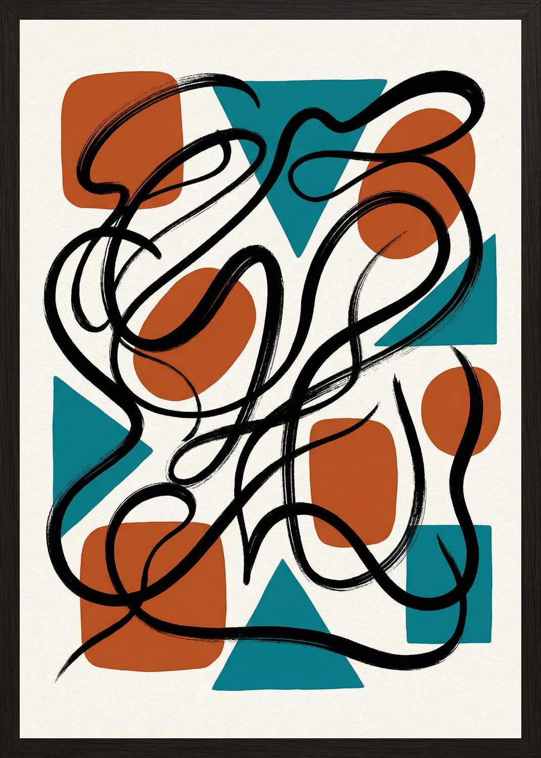 Poster in black frame