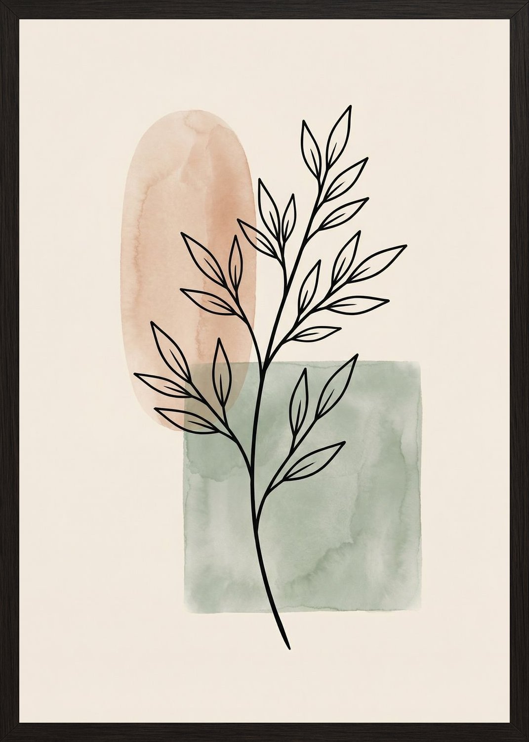 Poster in black frame