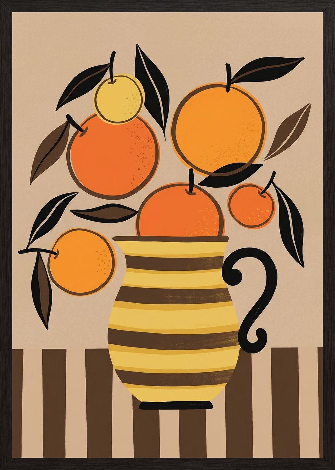 Poster in black frame