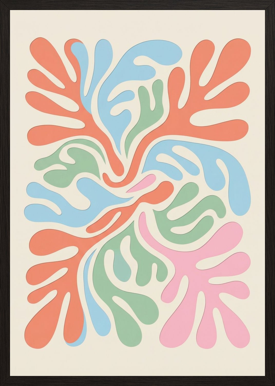 Poster in oak frame