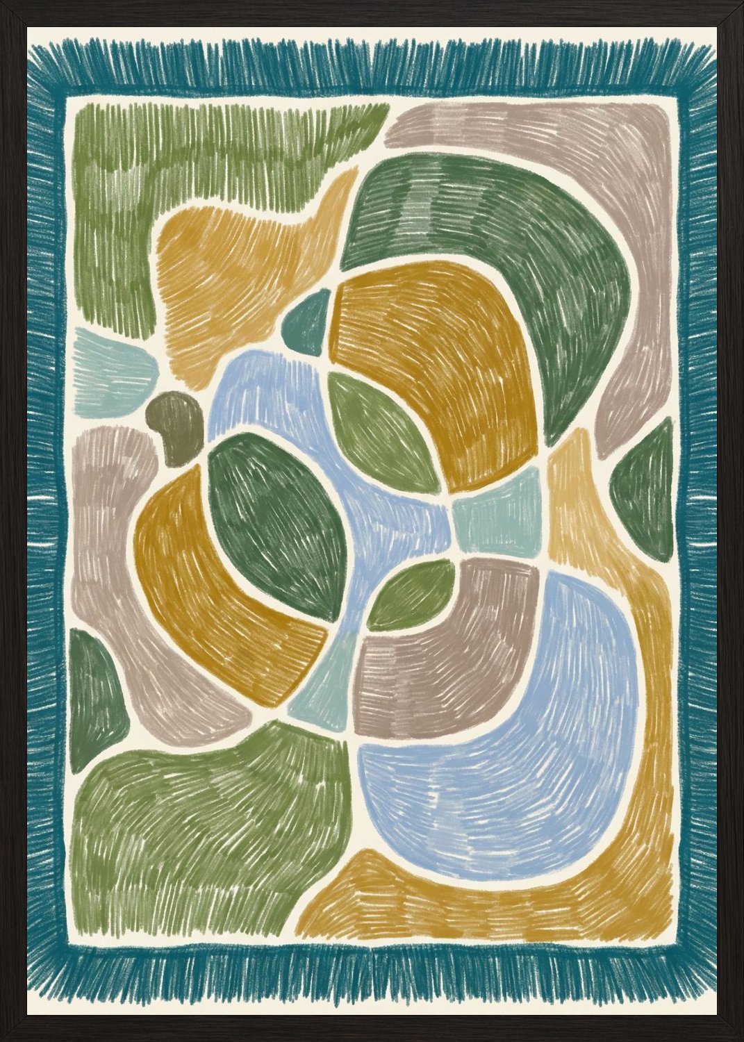 Poster in oak frame