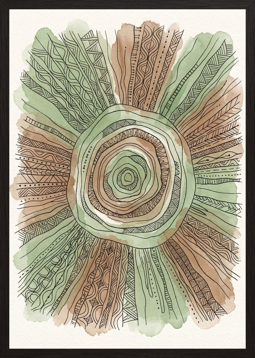 Poster in black frame