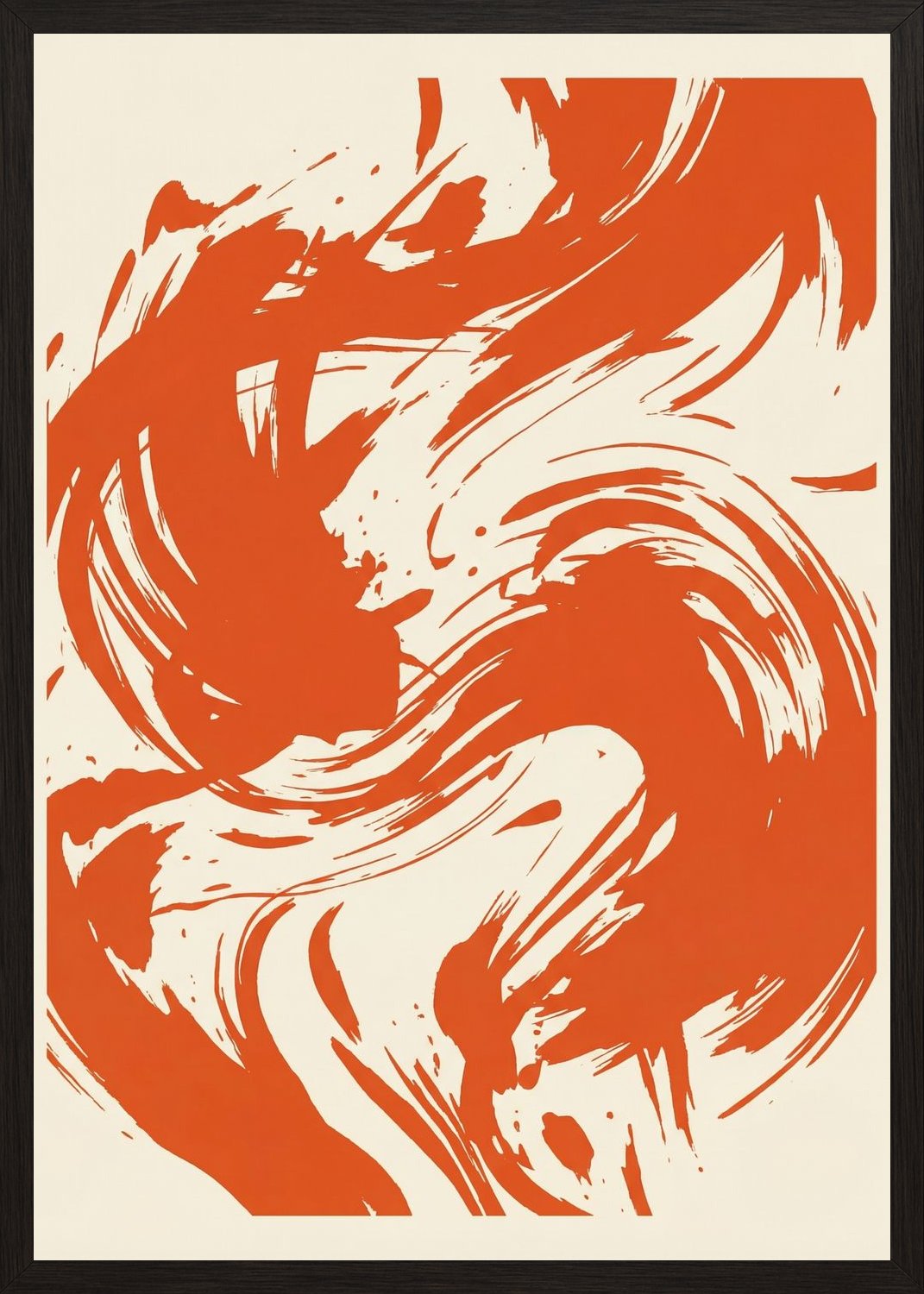 Poster in oak frame