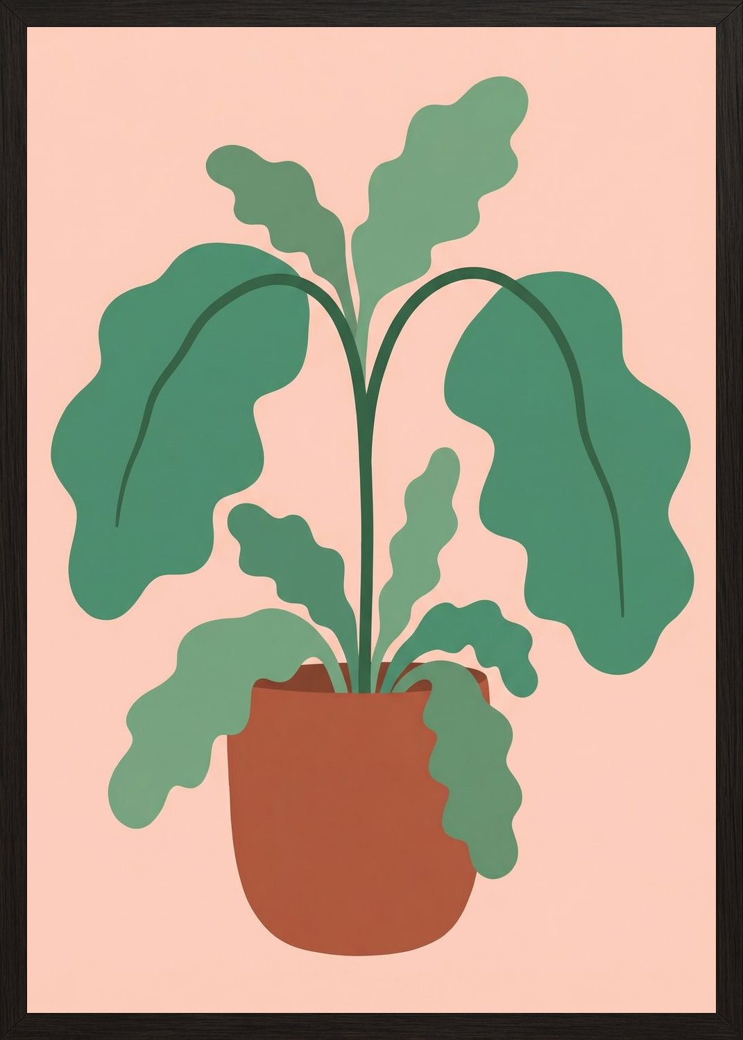 Poster in black frame