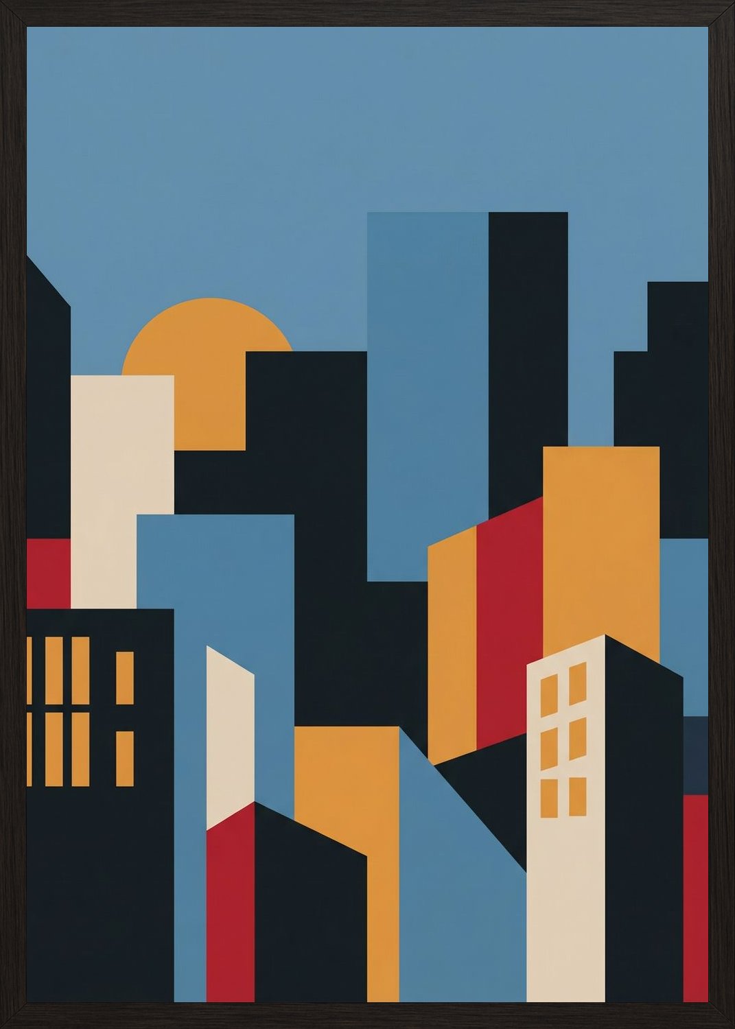 Poster in black frame