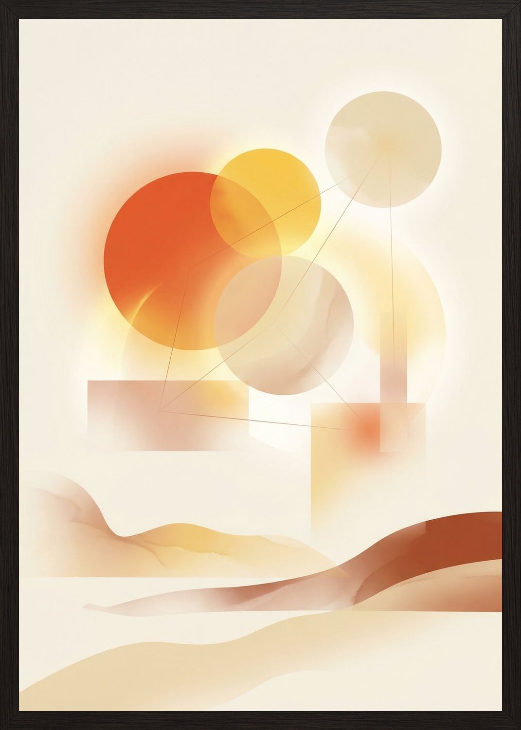 Poster in black frame