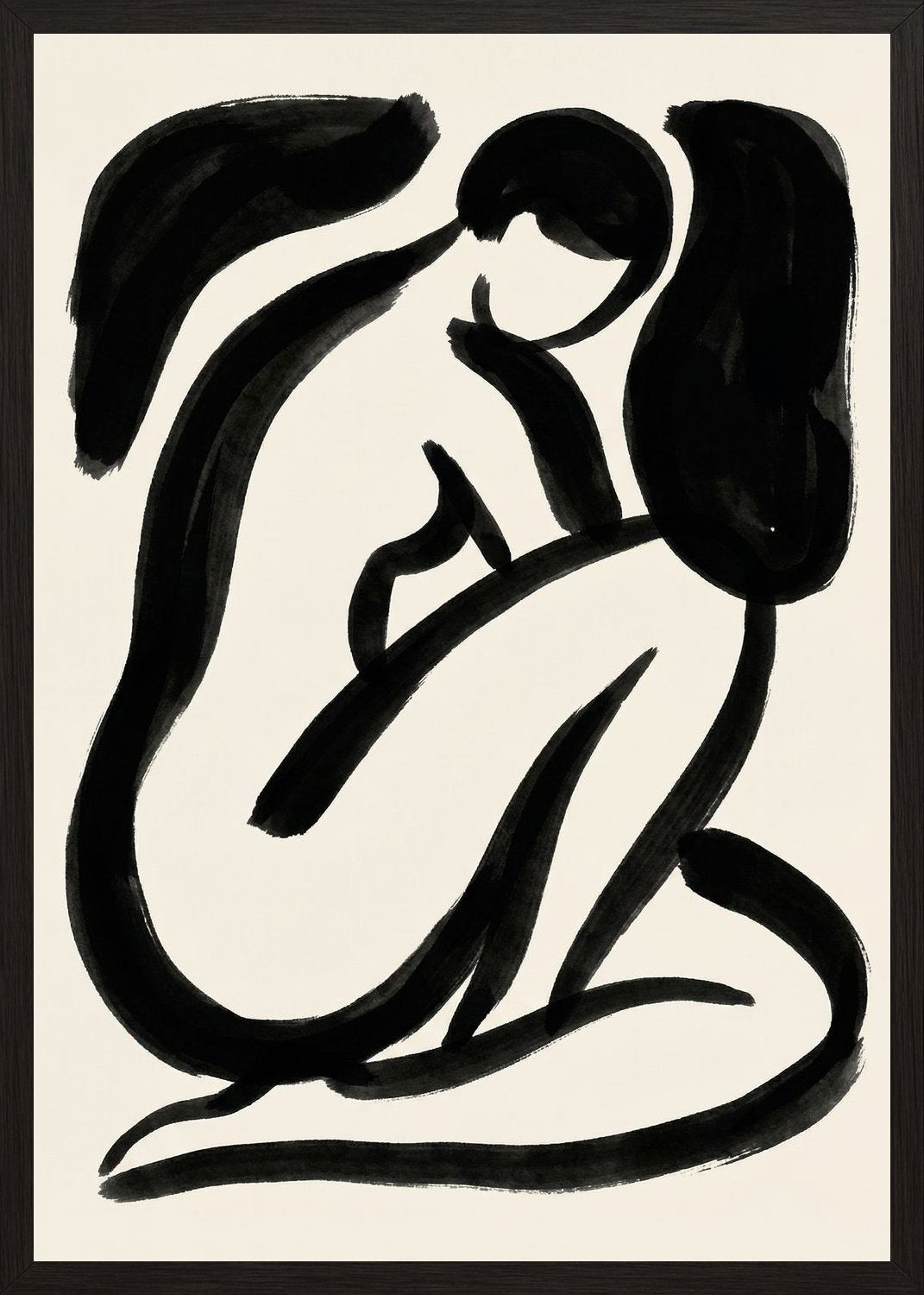 Poster in black frame