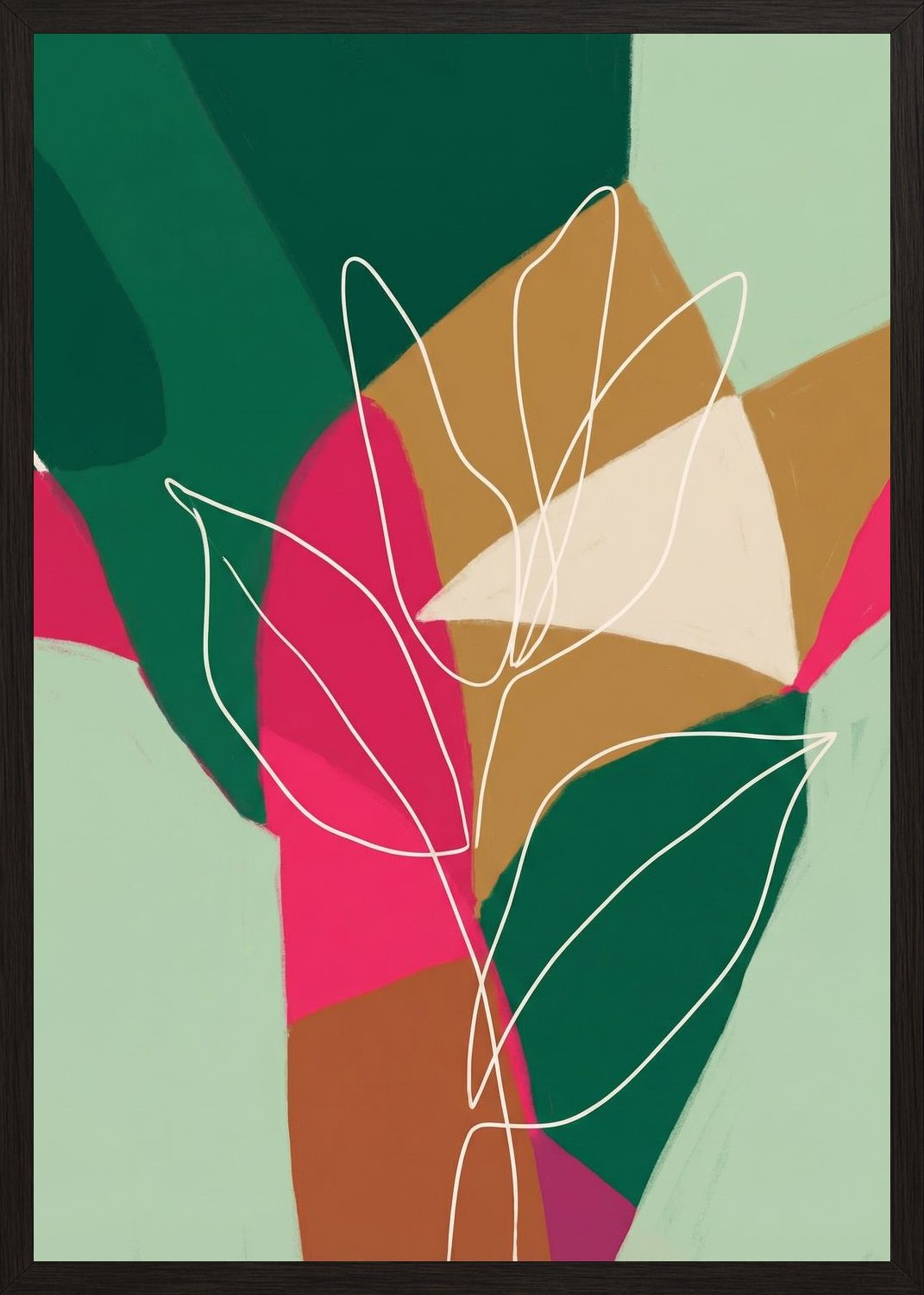 Poster in black frame