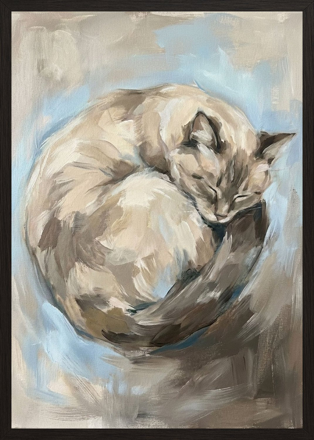 Poster in black frame