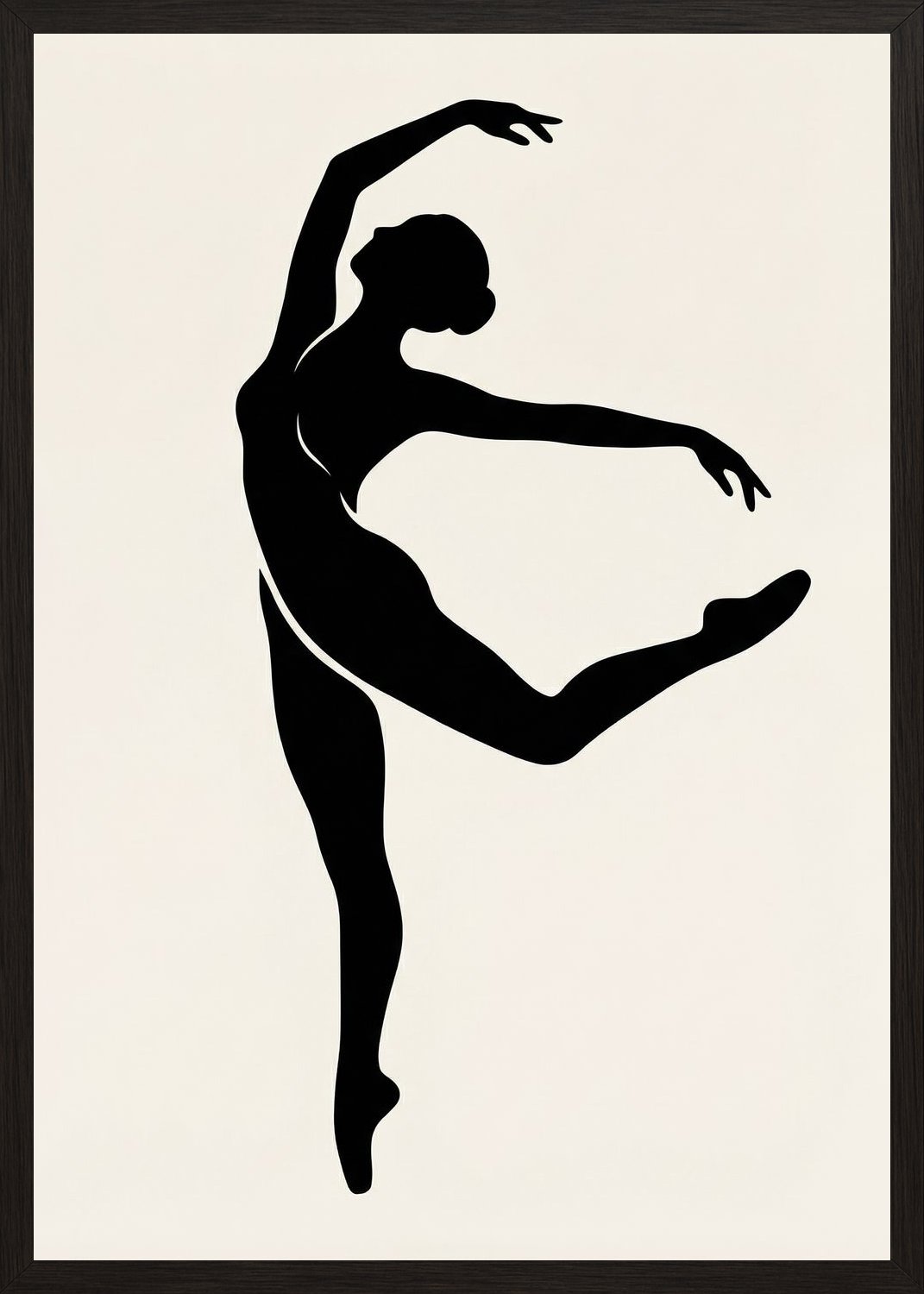 Poster in black frame