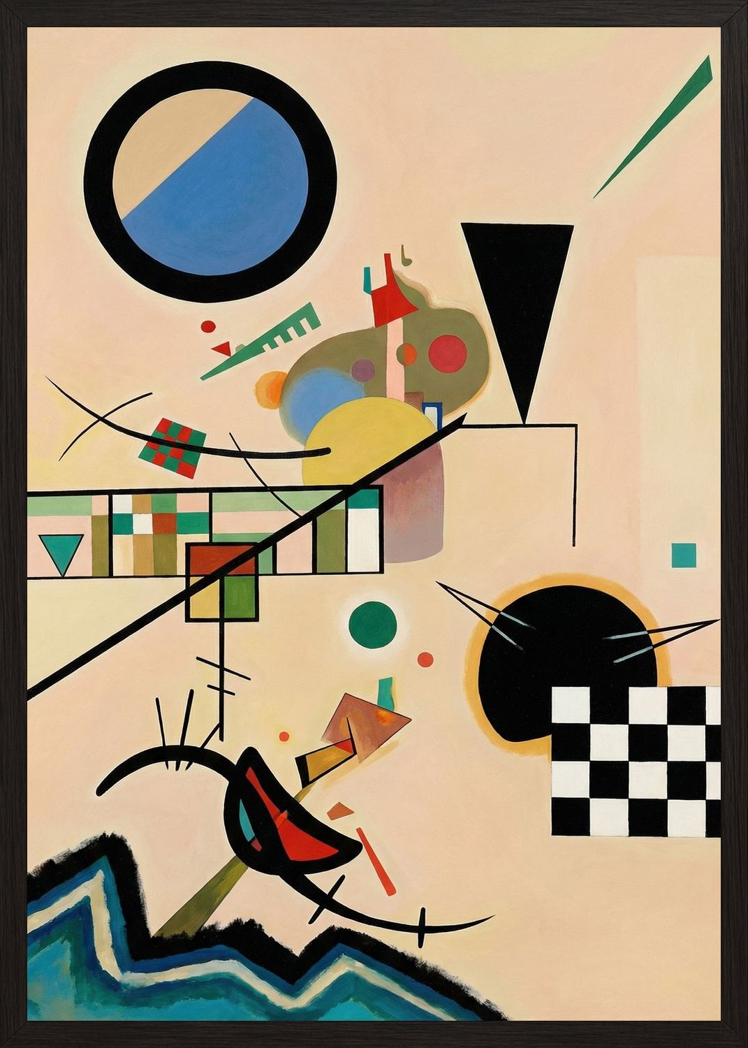 Poster in black frame