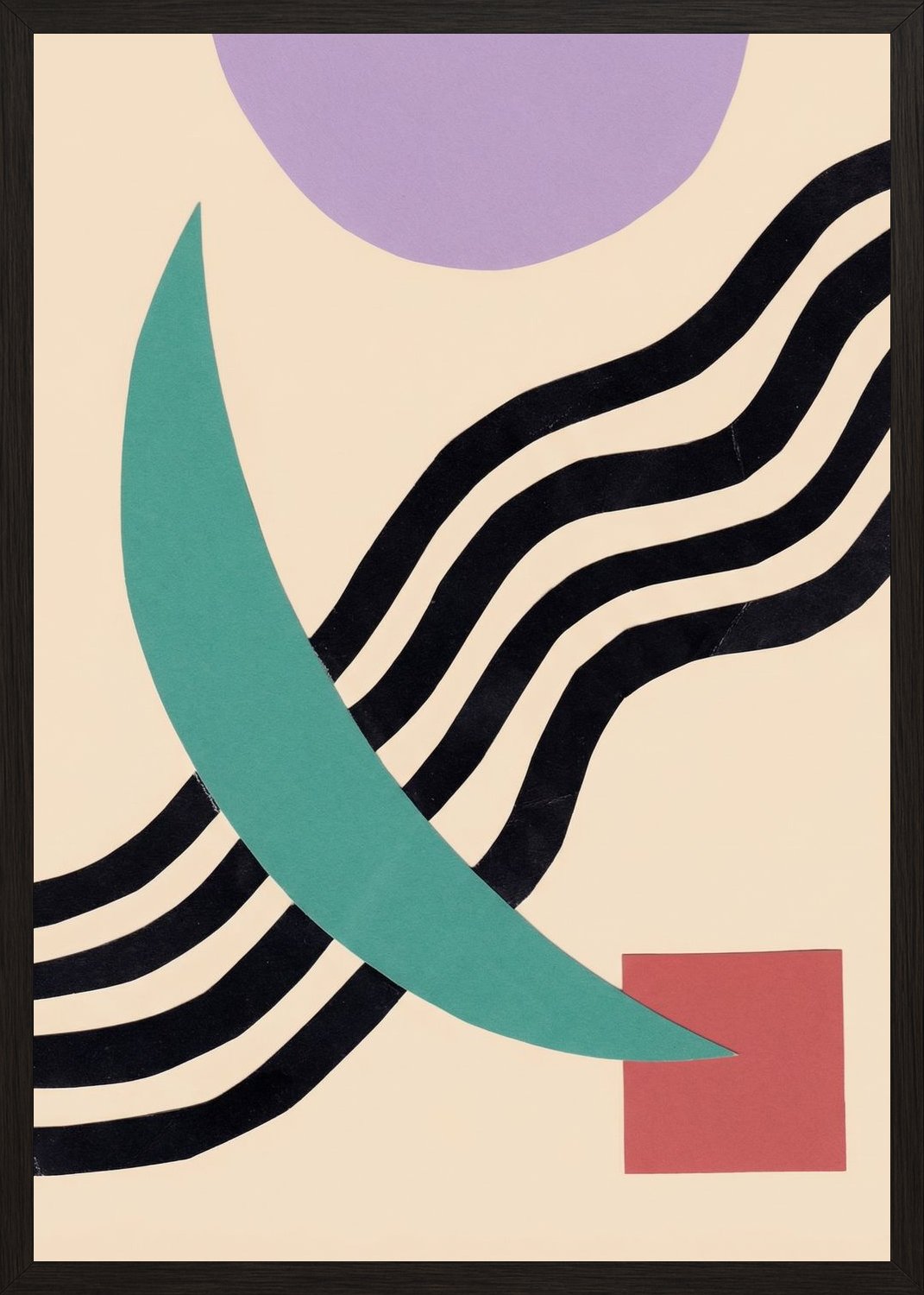 Poster in black frame