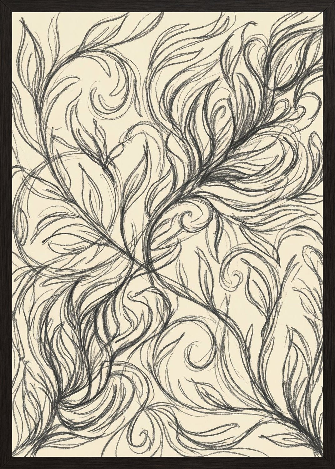 Poster in black frame