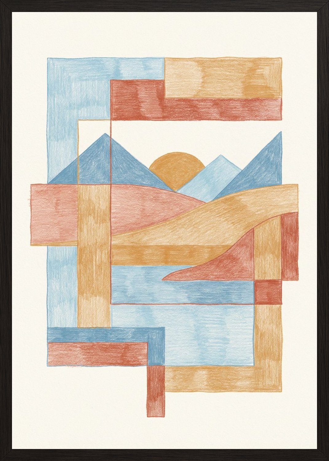Poster in black frame
