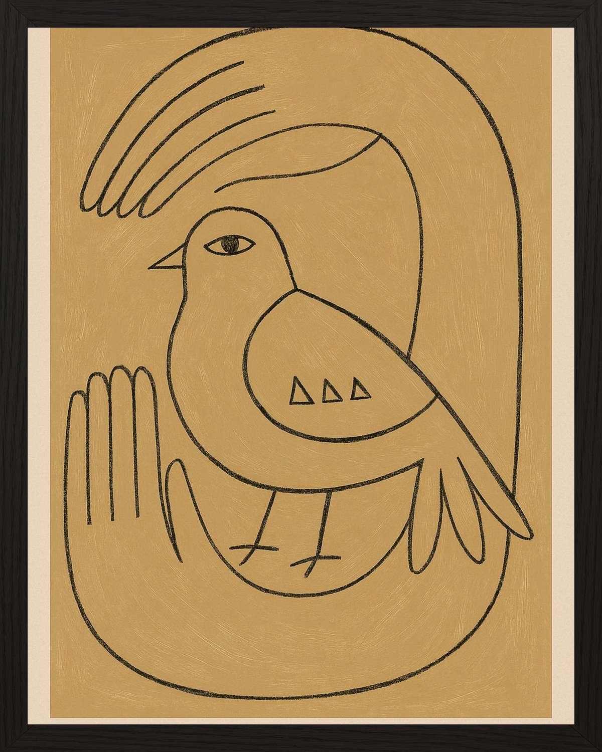 Poster in black frame