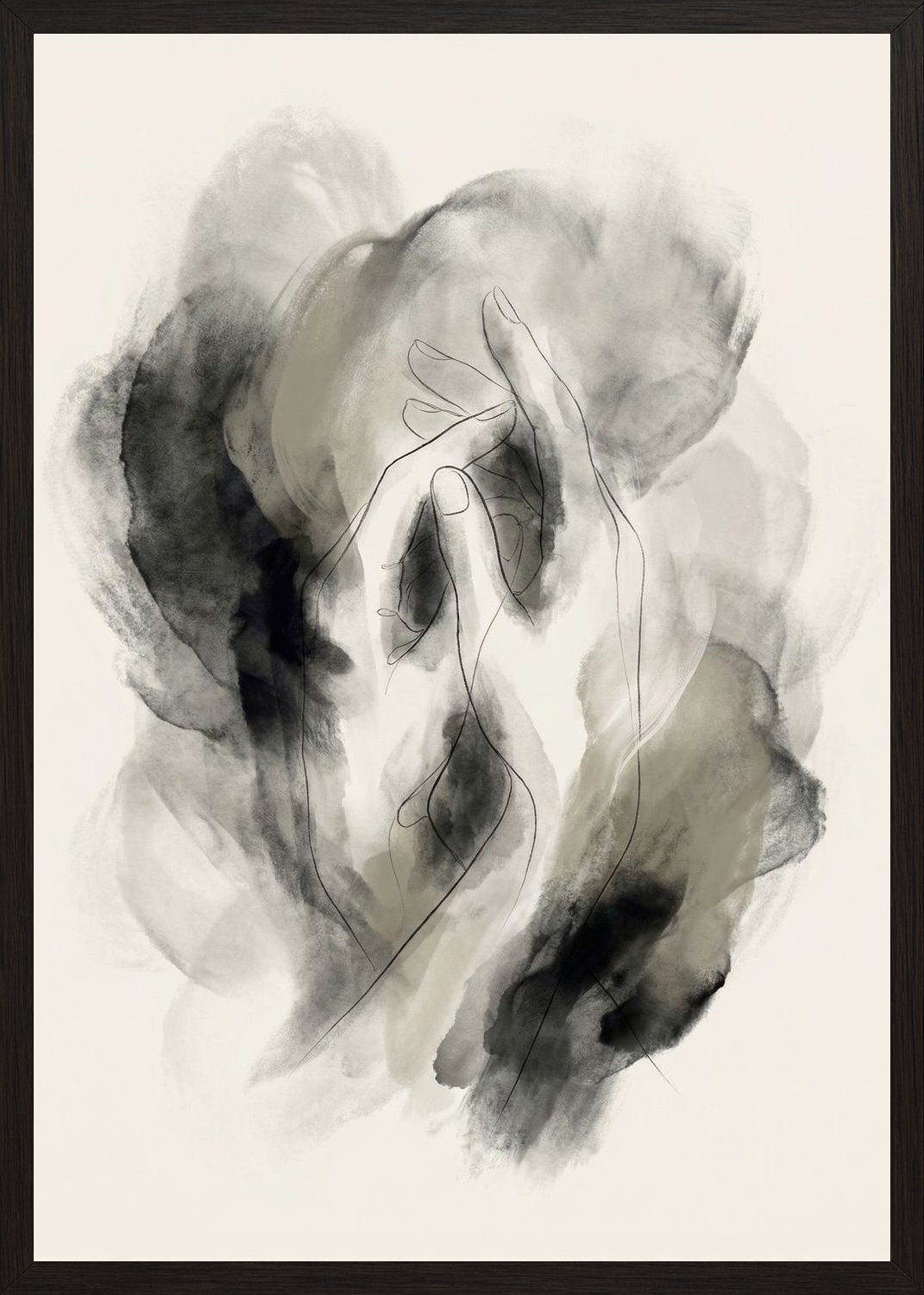 Poster in black frame