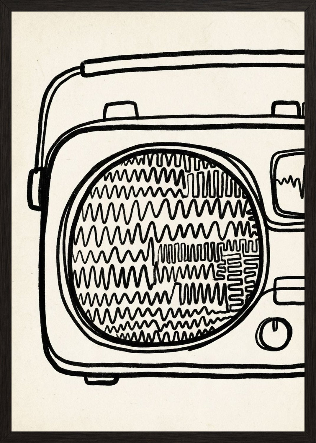 Poster in black frame
