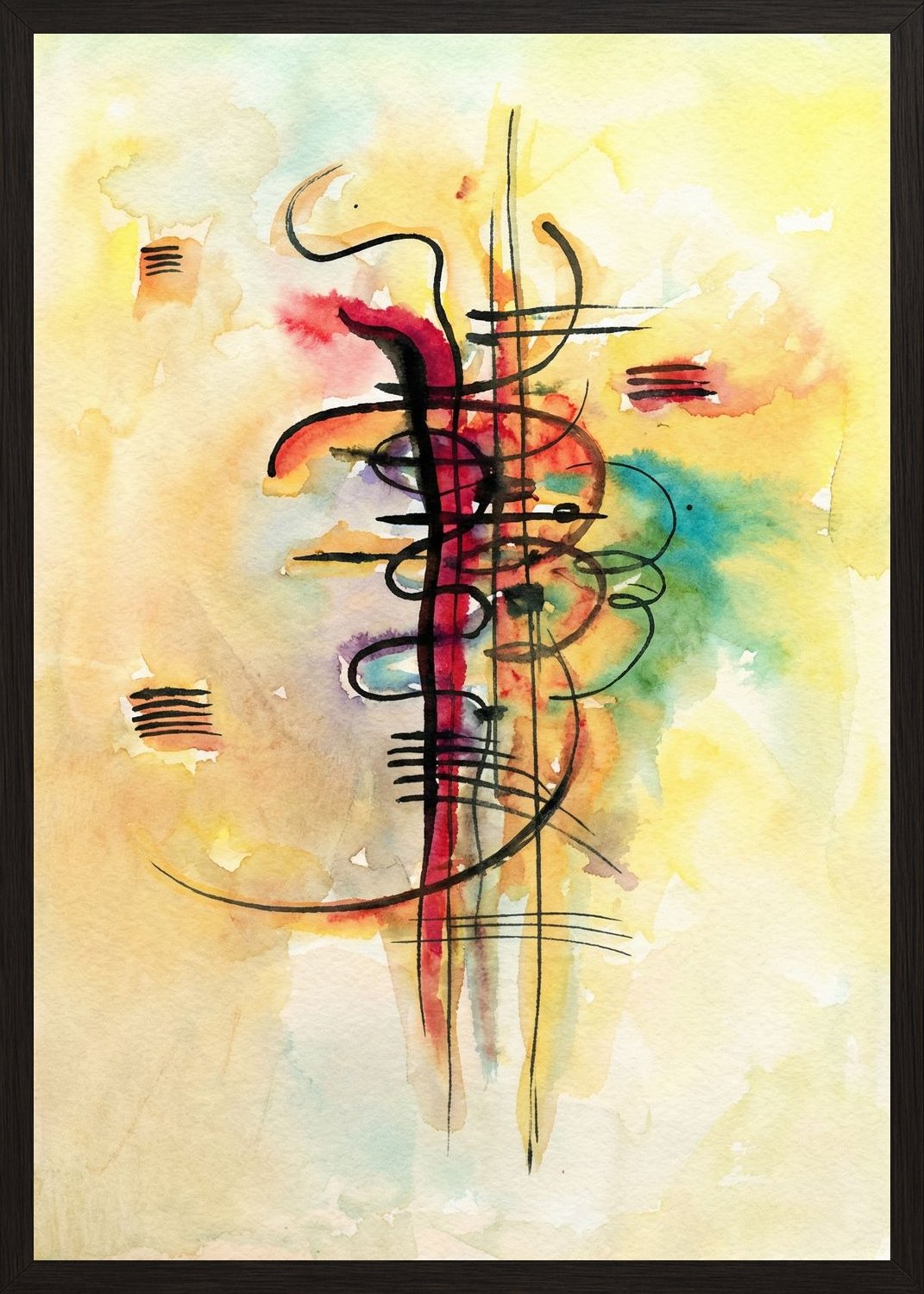 Poster in black frame