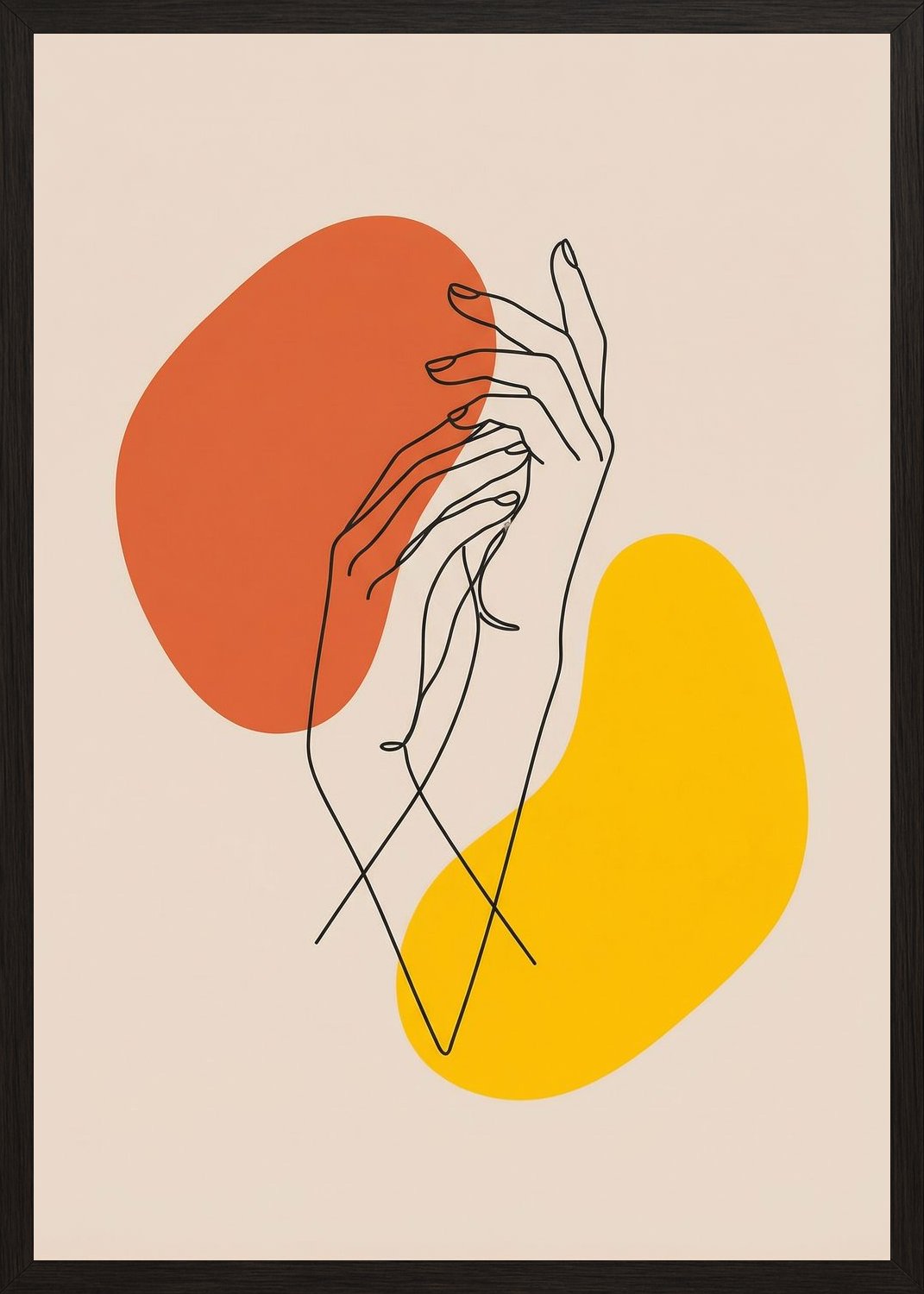 Poster in black frame