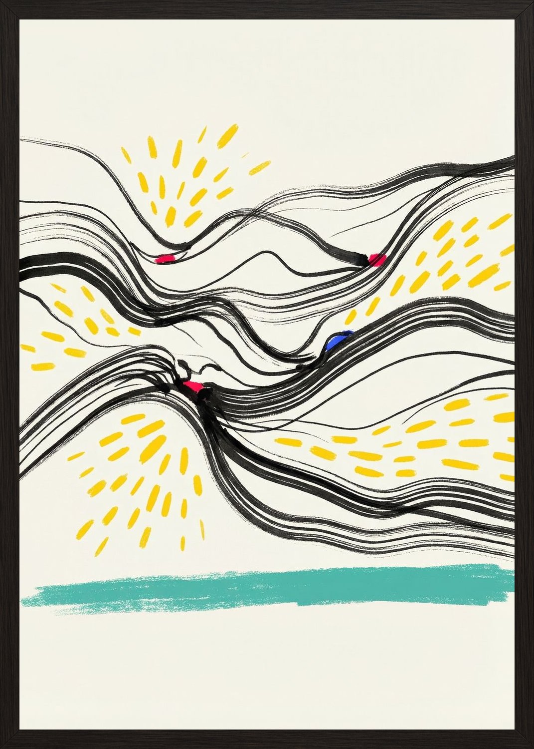 Poster in black frame