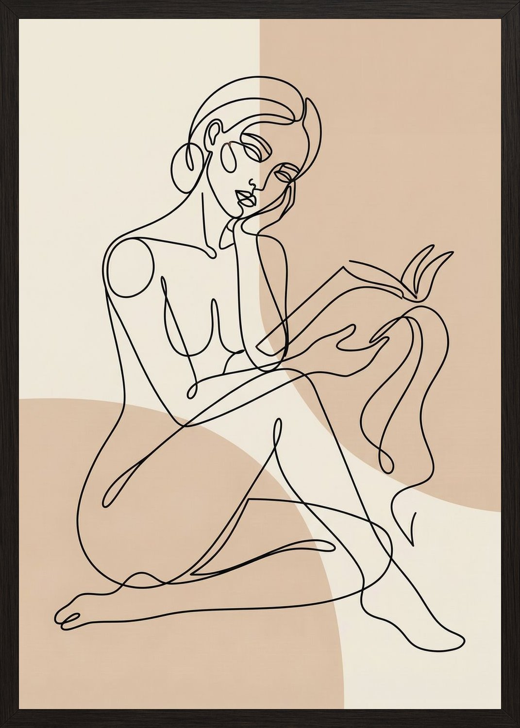 Poster in black frame