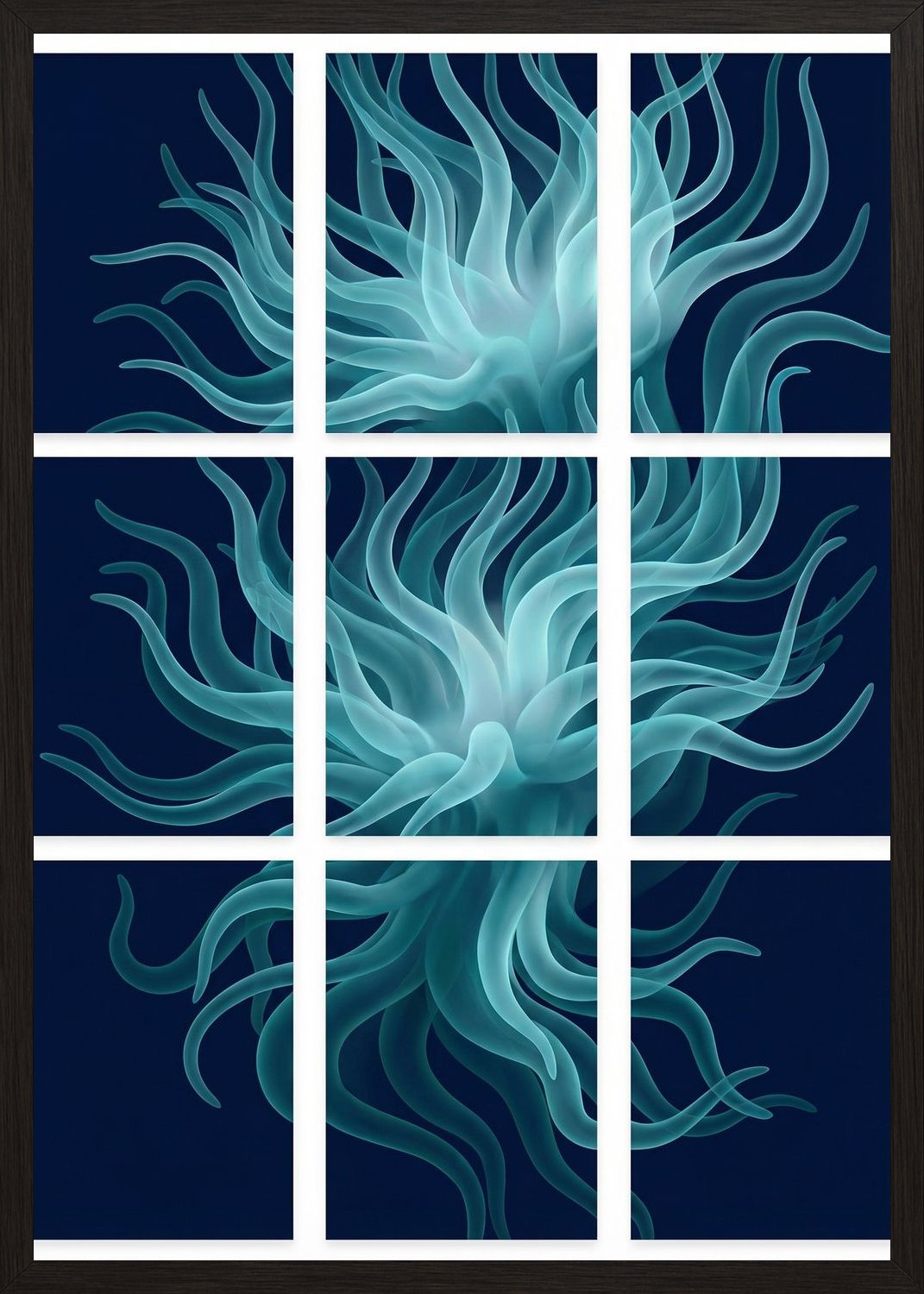 Poster in black frame