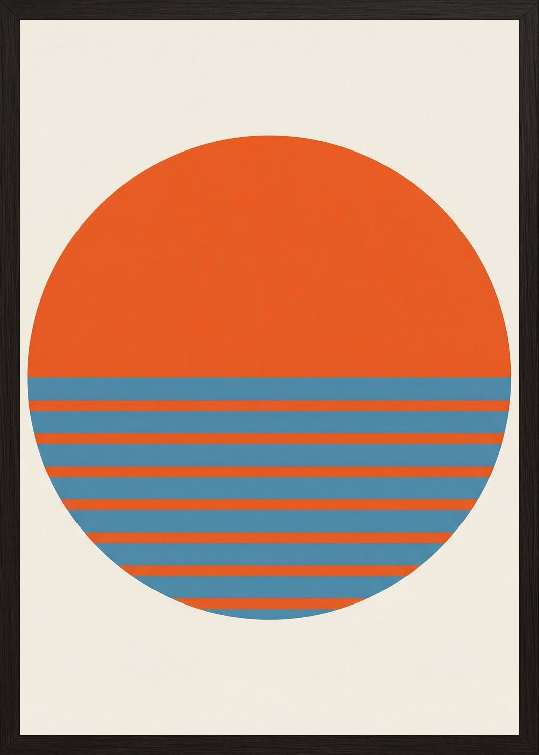 Poster in black frame