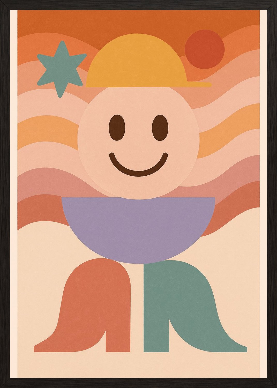 Poster in black frame