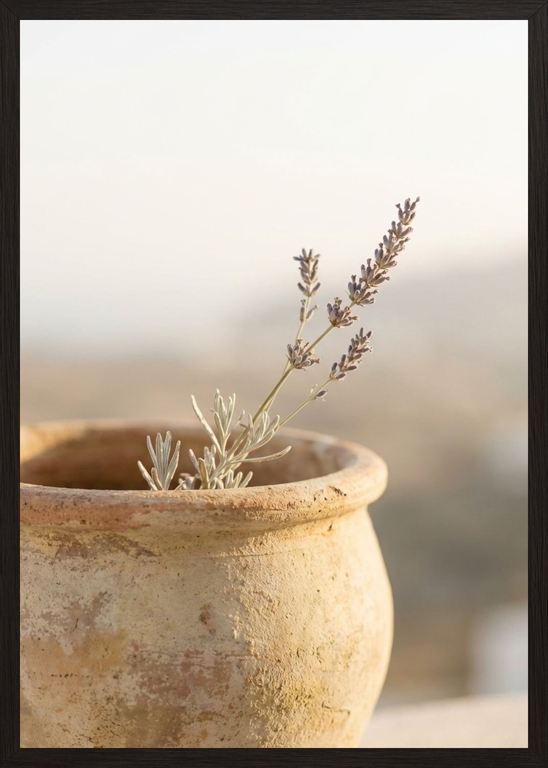 Poster in black frame