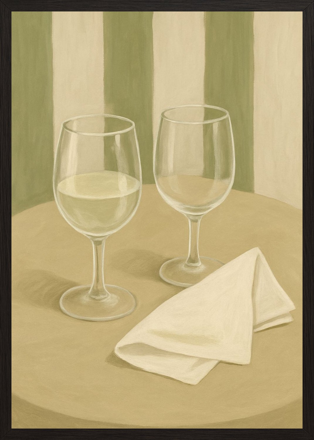 Poster in black frame