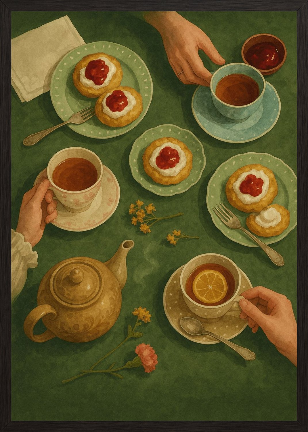 Poster in black frame