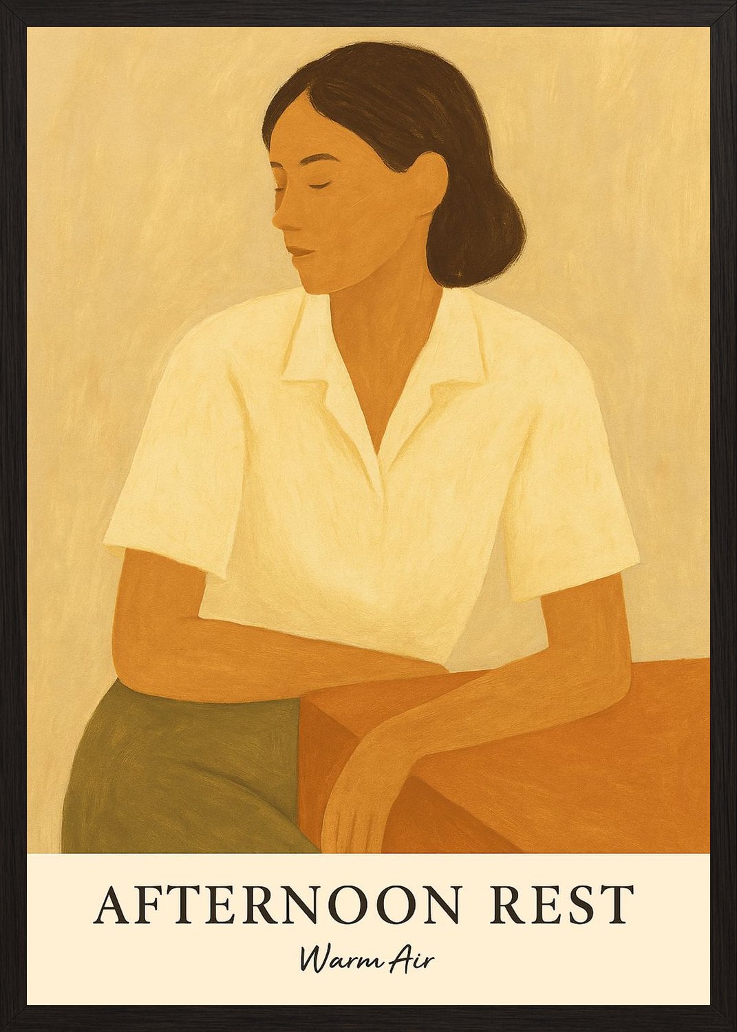 Poster in black frame