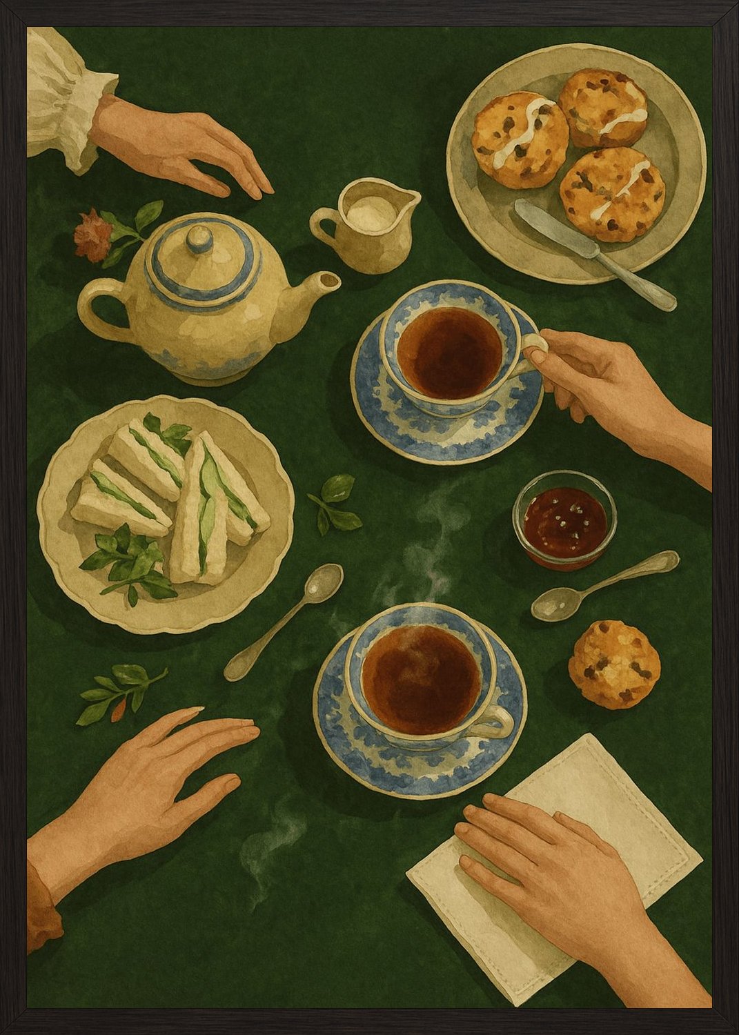 Poster in black frame