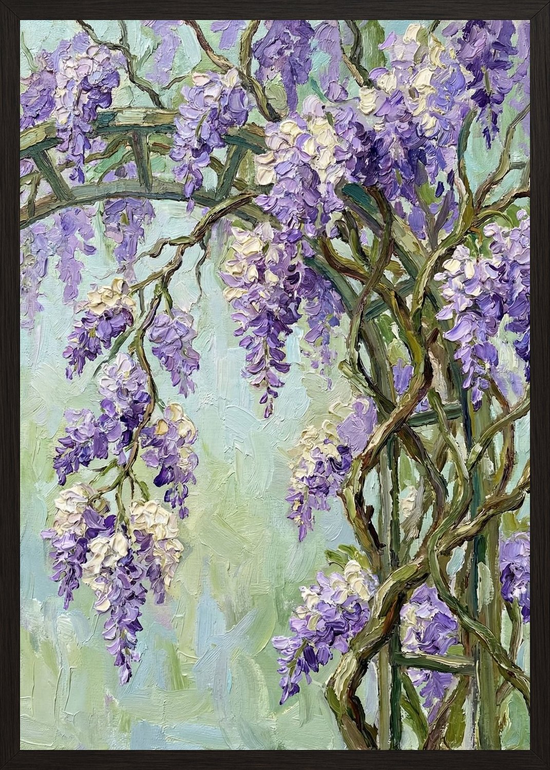 Poster in black frame