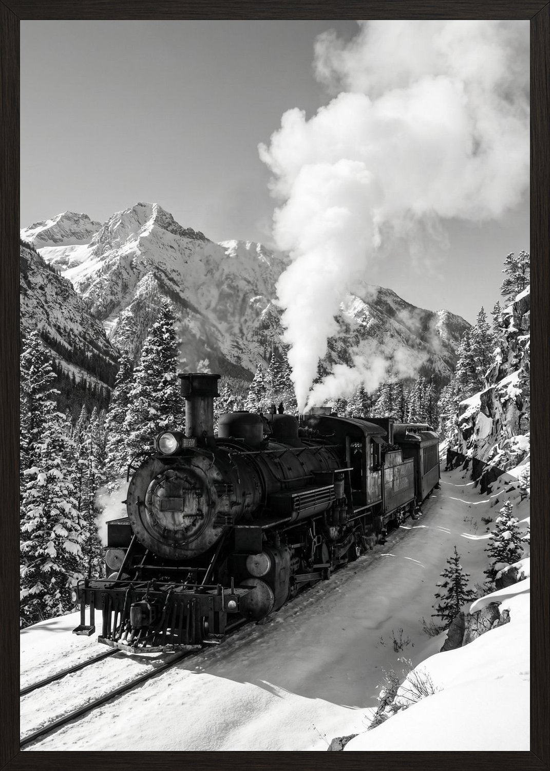 Poster in black frame