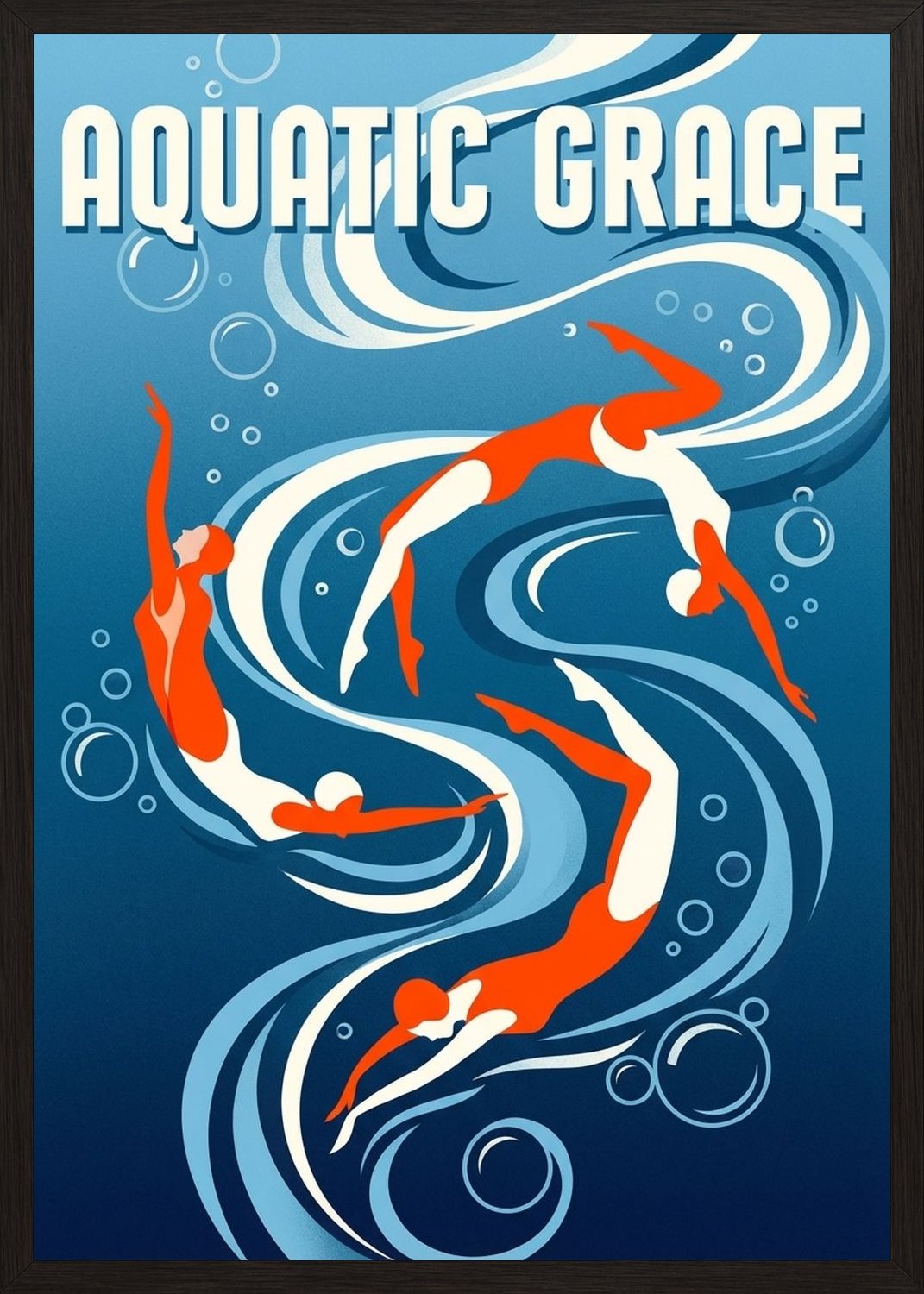 Poster in black frame