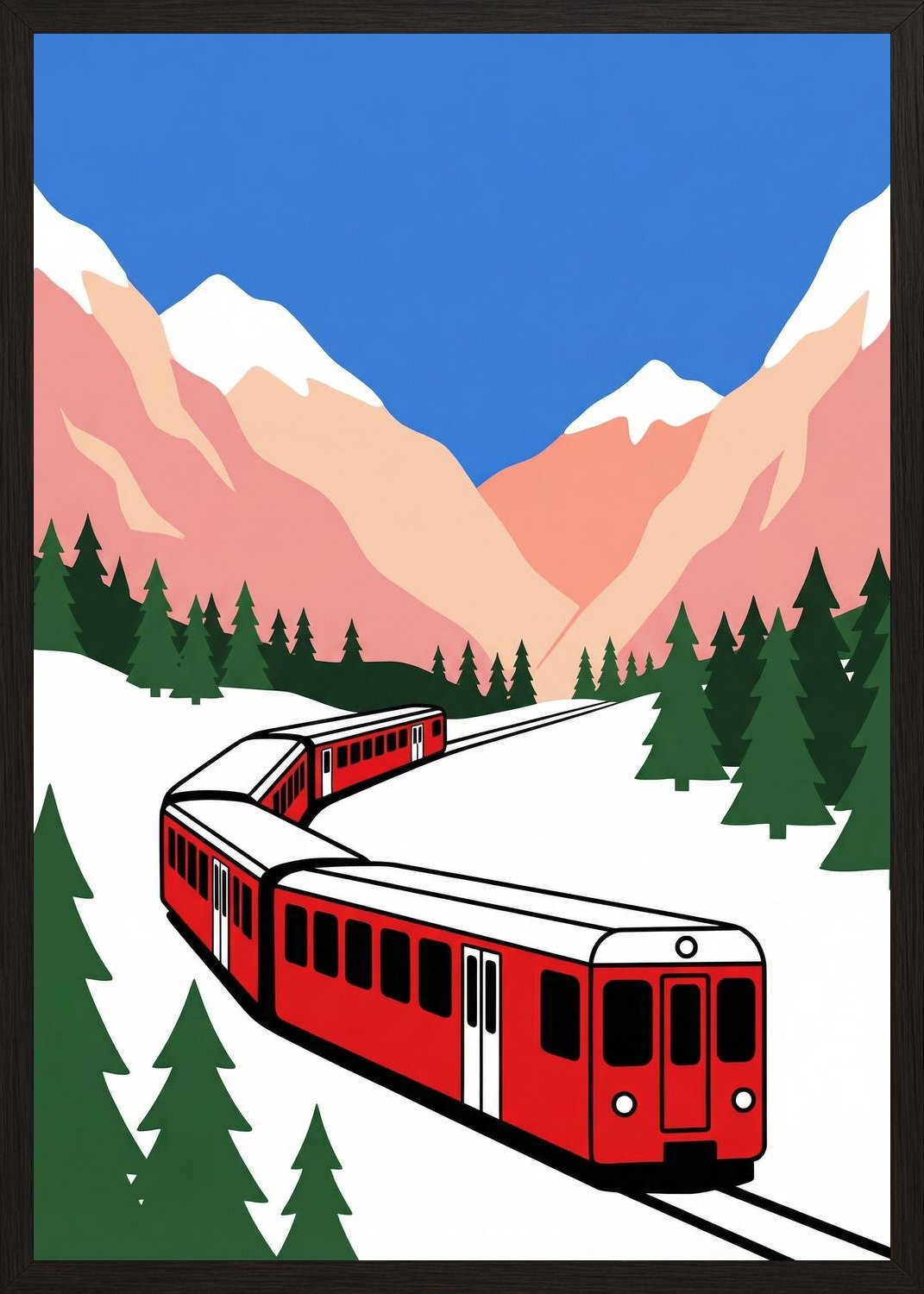 Poster in black frame