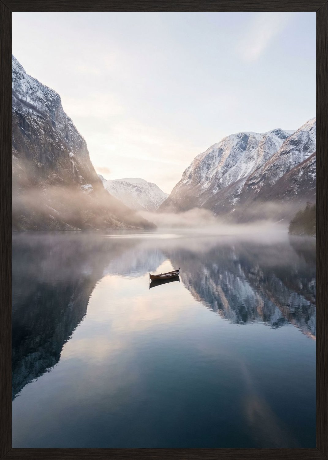 Poster in black frame